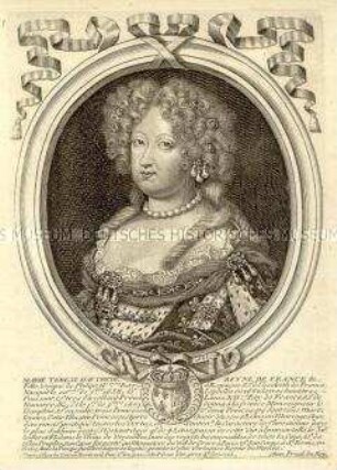 Porträt der Maria Theresia von Österreich, Königin von Frankreich, Infantin von Spanien