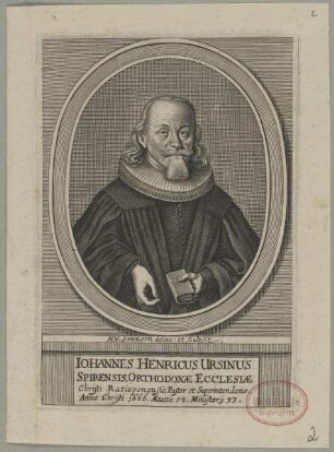 Bildnis des Iohannes Henricus Ursinus