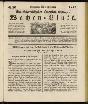 No 32. Donnerstag den 6. November 1845