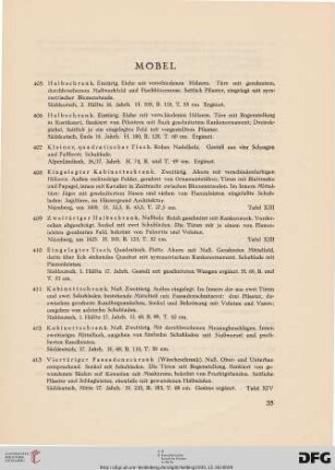 Möbel (Nr. 405-431)