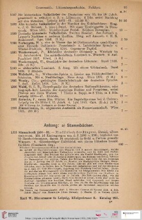 a) Stammbücher (Nr. 1399 - 1408)