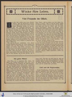Winke fürs Leben.