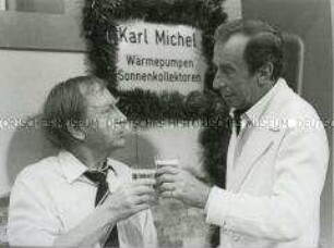 Willy Semmelrogge und Harry Wüstenhagen in der Fernsehserie "Abenteuer Bundesrepublik"