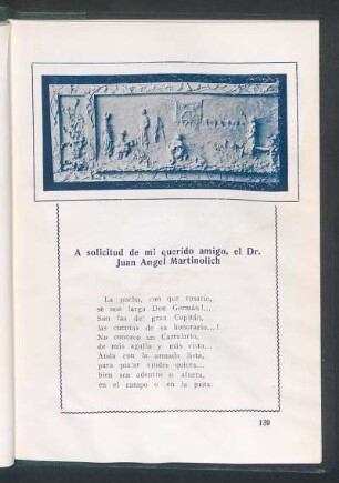 A solicitud de mi querido amigo, el Dr. Juan Angel Martinolich
