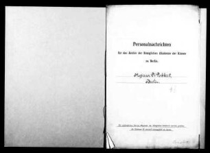 Dobbert, Eduard - Kunsthistoriker, Mitglied des Senats (1896)