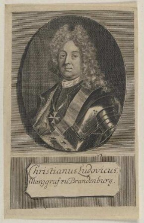 Bildnis des Markgrafen Christian Ludwig zu Brandenburg, Dompropst zu Halberstadt