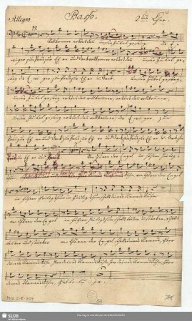 Basso. 2ter. Chor.