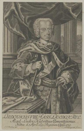 Bildnis des Ludovicus VIII. Hass.