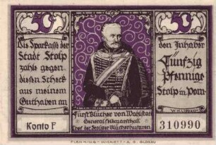 Notgeld der Stadt Stolp in Pommern