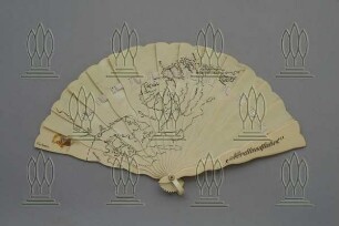 Souvenirfächer mit Landkarte