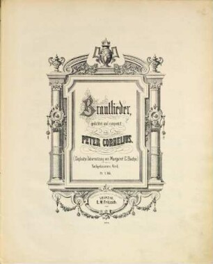 Brautlieder : nachgelassenes Werk