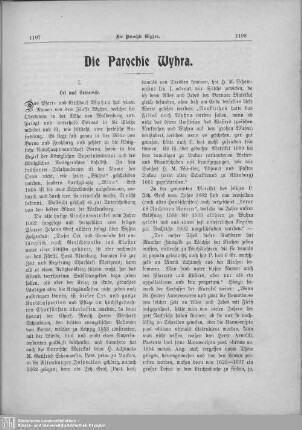 Die Parochie Wyhra