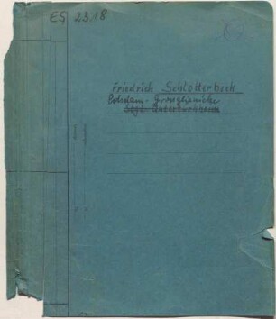 Schlotterbeck, Friedrich Albert