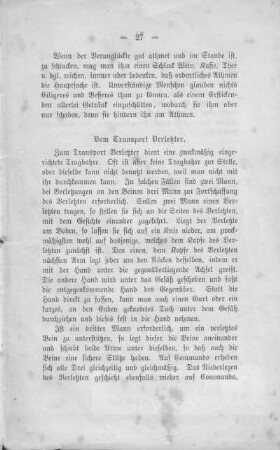 Vom Transport Verletzter.