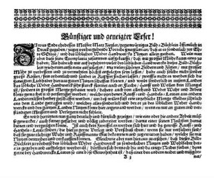 Günstiger und geneigter Leser!