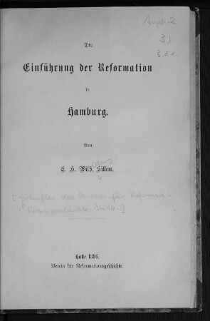 Die Einführung der Reformation in Hamburg