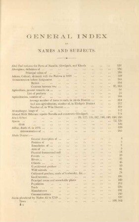 General index of names and subjects
