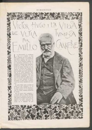 Víctor Hugo y la vida de ultra tumba