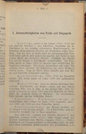 5. Sehenswürdigkeiten von Fulda und Umgebung
