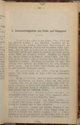 5. Sehenswürdigkeiten von Fulda und Umgebung