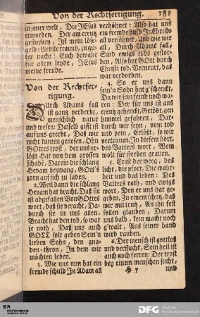 Von der Rechtfertigung.