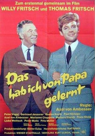 Das hab' ich von Papa gelernt