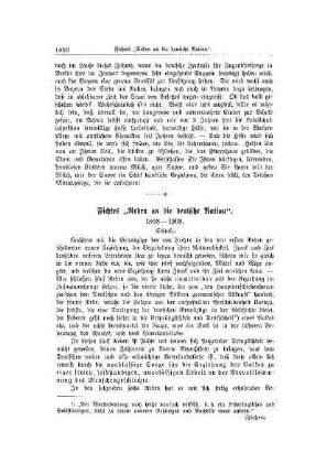 Fichtes "Reden an die deutsche Nation" : 1808-1908 ; (Schluß)