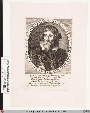 Bildnis Erycius Puteanus (eig. Hendrik van de Put od. Putte)