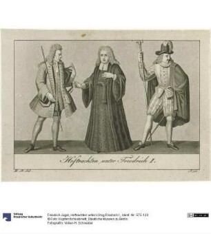 Hoftrachten unter König Friedrich I.