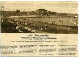 Ansicht des Nordseebads Wilhelmshaven-Rüstringen