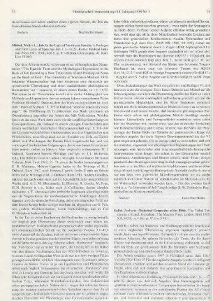 23-24 [Rezension] Prologue and first cycle of speeches, Job 1:1 - 14:22
