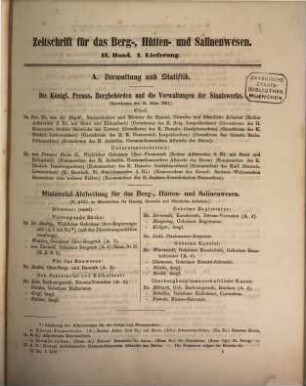 Zeitschrift für das Berg-, Hütten- und Salinenwesen im Deutschen Reich. 2. 1855