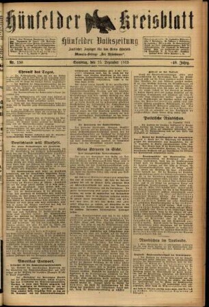 Ausgabe vom Samstag, den 15. Dezember 1923.