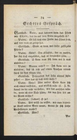 Sechstes Gespräch