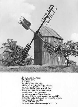 Obercunnersdorf-Kottmarsdorf. Burkmühle, Bockmühle, Ansichtskarte