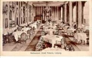 Werbepostkarte für das Hotel Astoria in Leipzig