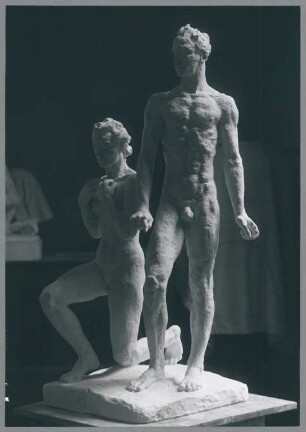 Menschenpaar, Entwurf, 1942, Gips