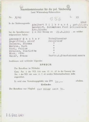 Hilbrand, Adalbert