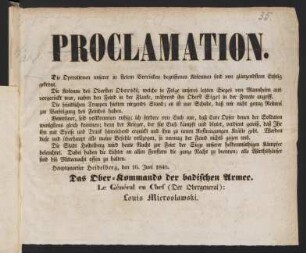 Proclamation