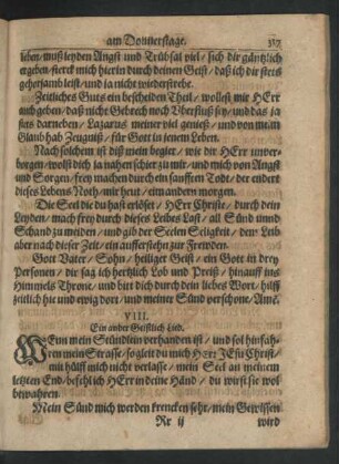 VIII. Ein ander Geistlich Lied.