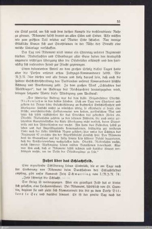 Fahrt über das Schlachtfeld