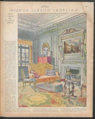 Interior clásico "georgian"