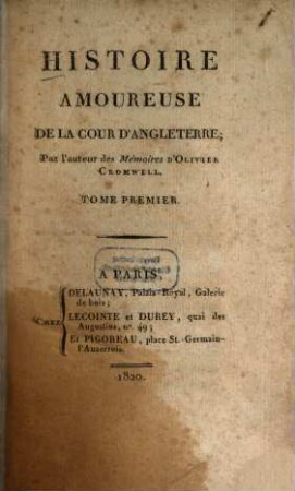 Histoire amoureuse de la cour d'Angleterre, 1. 312 S.