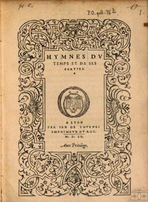 Hymnes du Temps et de ses parties