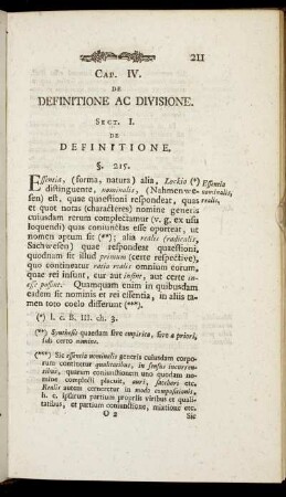 Cap. IV. De Definitione Ac Divisione