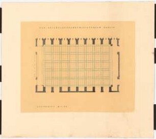 Reichsluftfahrtministerium, Berlin: Saalbau, Ehren-/Festsaal: Grundriss 1:50