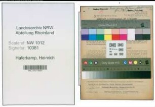 Entnazifizierung Heinrich Haferkamp , geb. 16.02.1917 (Kaufm.angest.)