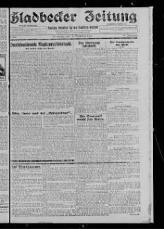 Gladbecker Zeitung. 1898-1933