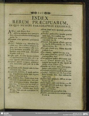 Index Rerum Praecipuarum