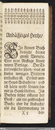Andächtiges Hertze